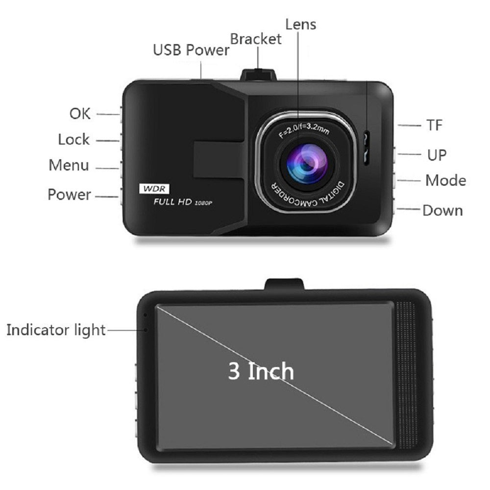 1080p HD Car Dash Camera