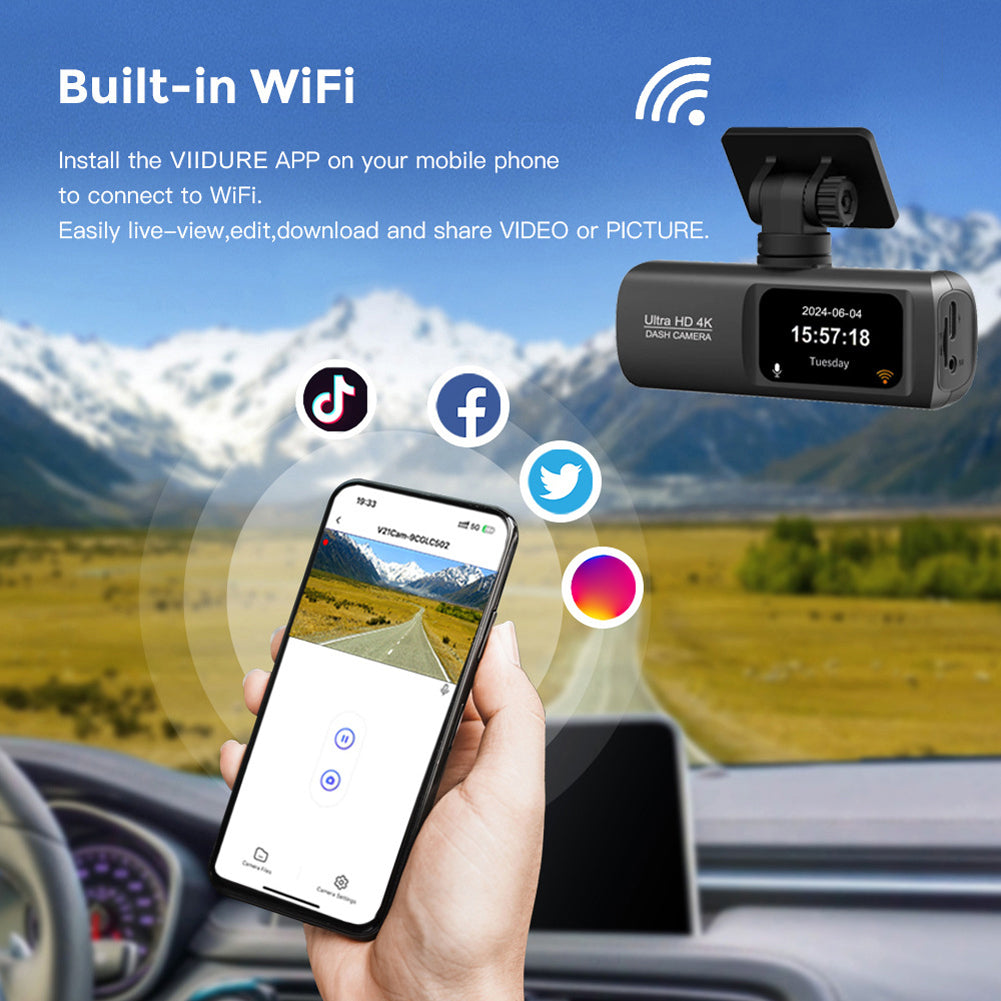 4K Ultra HD Car Dashcam